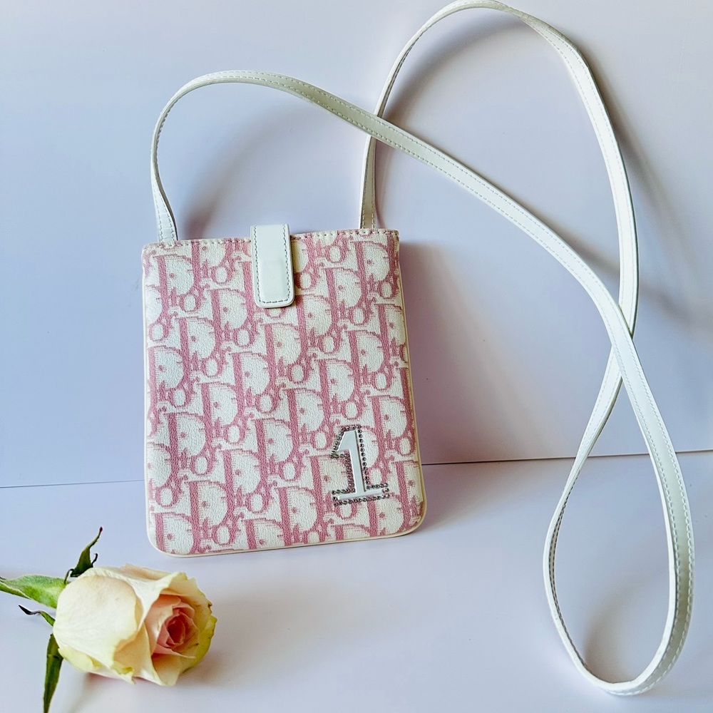 LIKE NEW🧚🏻‍♀️ RARE DIOR Diorissimo trotter crossbody mini bag✨ - Picture 7 of 12